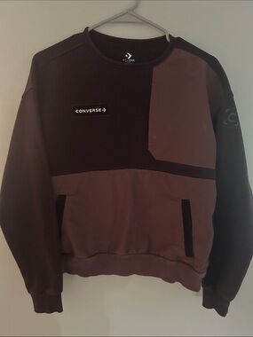 Converse Utility Crew sweatshirt in "Black Cherry"